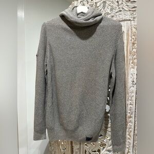 Superdry Men's Cowl neck  Gray Sweater